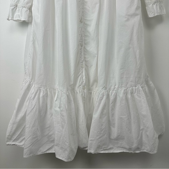Go Softly Women’s Nightgown Size Medium White Large Prairie Peasant Grandmacore - Picture 5 of 7